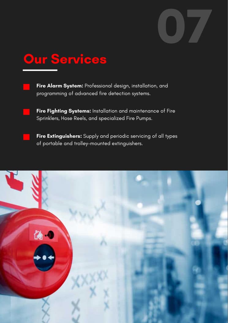 AL SAHM AL FEDHI specialized fire safety systems